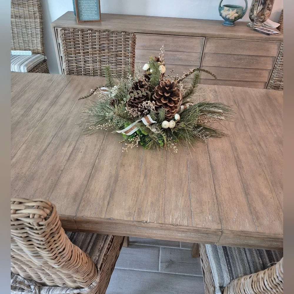 Stunning One Of A Kind Fall/Winter Custom Made Floral Centerpiece New